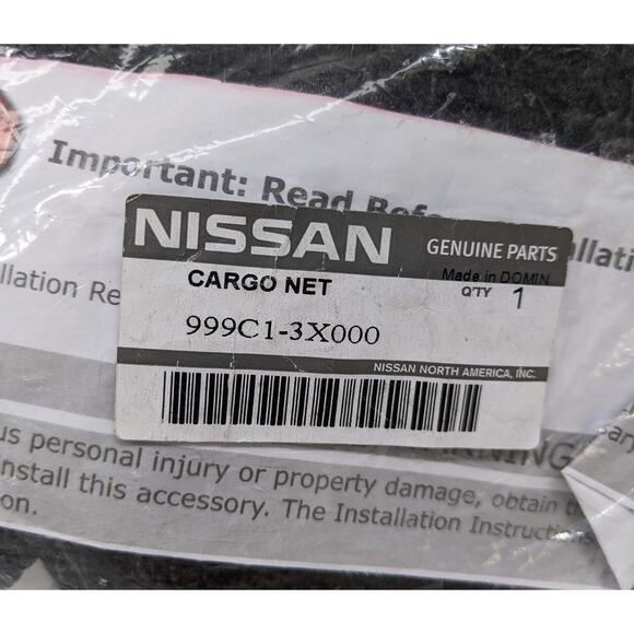 NEW Nissan OEM Cargo Net for 2017-2024 Nissan Armada - Part: 999C1-3X000 - Picture 3 of 4